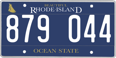 RI license plate 879044