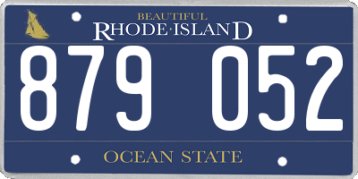 RI license plate 879052