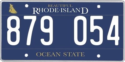 RI license plate 879054