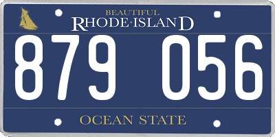 RI license plate 879056