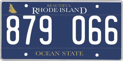 RI license plate 879066