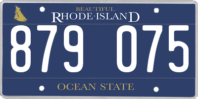 RI license plate 879075
