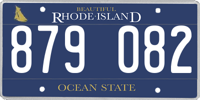 RI license plate 879082