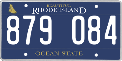 RI license plate 879084