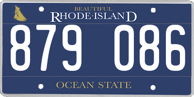 RI license plate 879086