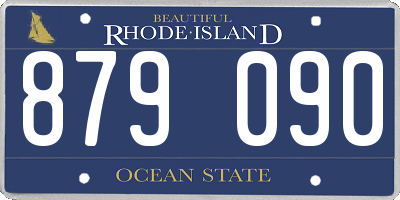RI license plate 879090
