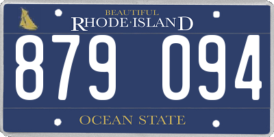 RI license plate 879094