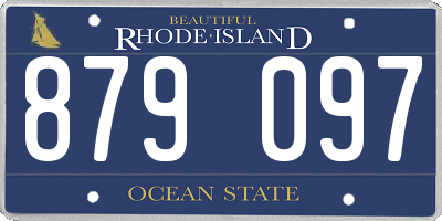 RI license plate 879097