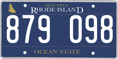 RI license plate 879098