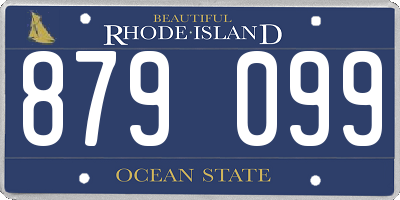 RI license plate 879099