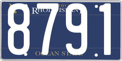 RI license plate 8791