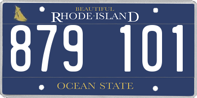 RI license plate 879101