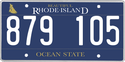 RI license plate 879105