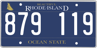 RI license plate 879119