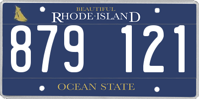 RI license plate 879121