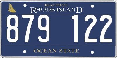 RI license plate 879122