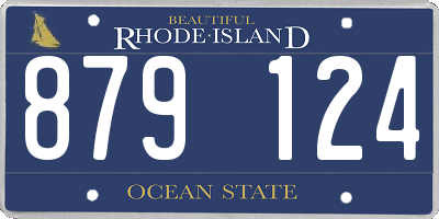 RI license plate 879124