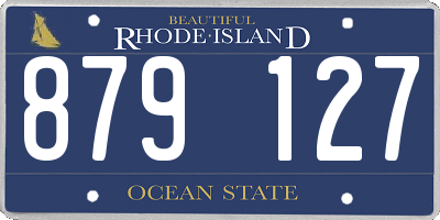 RI license plate 879127