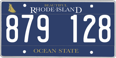 RI license plate 879128