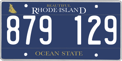 RI license plate 879129