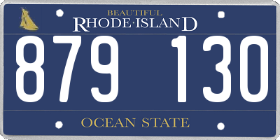 RI license plate 879130