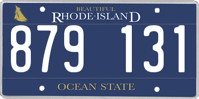 RI license plate 879131