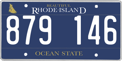 RI license plate 879146