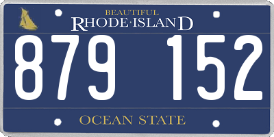 RI license plate 879152
