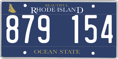 RI license plate 879154