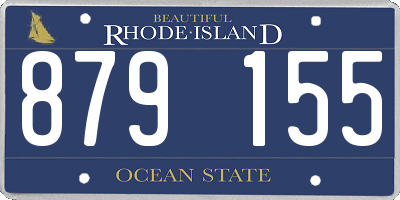 RI license plate 879155