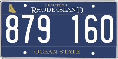 RI license plate 879160