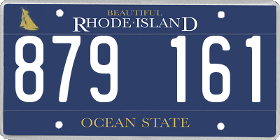 RI license plate 879161