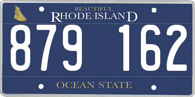 RI license plate 879162