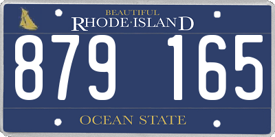 RI license plate 879165