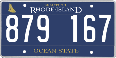 RI license plate 879167