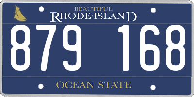 RI license plate 879168