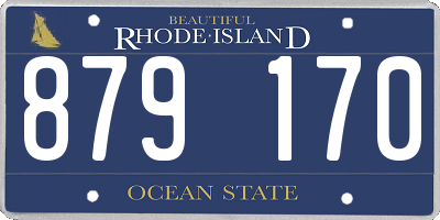 RI license plate 879170