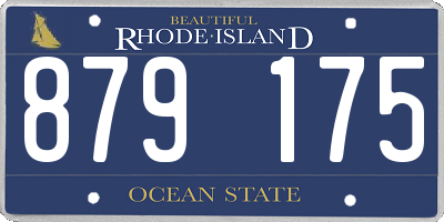 RI license plate 879175