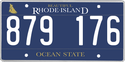 RI license plate 879176