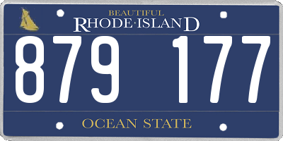 RI license plate 879177