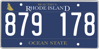 RI license plate 879178