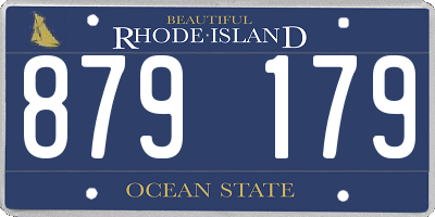 RI license plate 879179