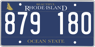 RI license plate 879180