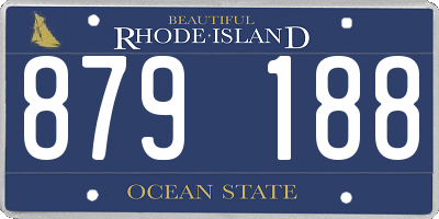 RI license plate 879188