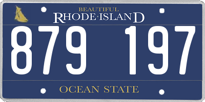 RI license plate 879197
