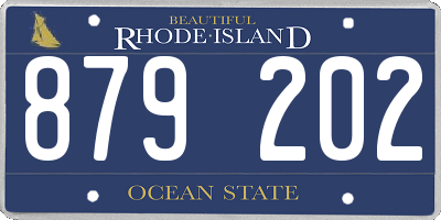 RI license plate 879202