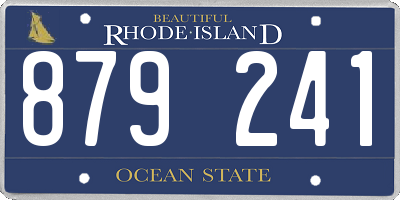 RI license plate 879241