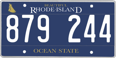 RI license plate 879244