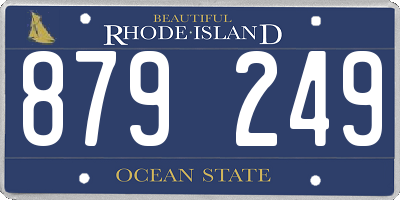 RI license plate 879249