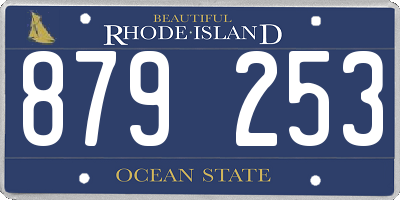 RI license plate 879253